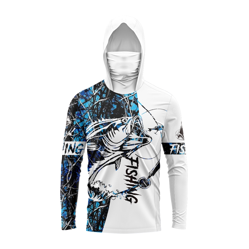 Men Bass Fish Print Fishing Ho - Fishing Hoodie ulasan dan harga
