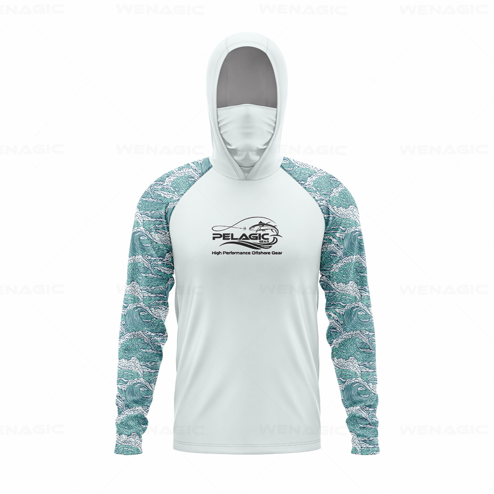 pelagic gear Men Hood Fishing  - Fishing Shirt Uv Protection ulasan dan harga