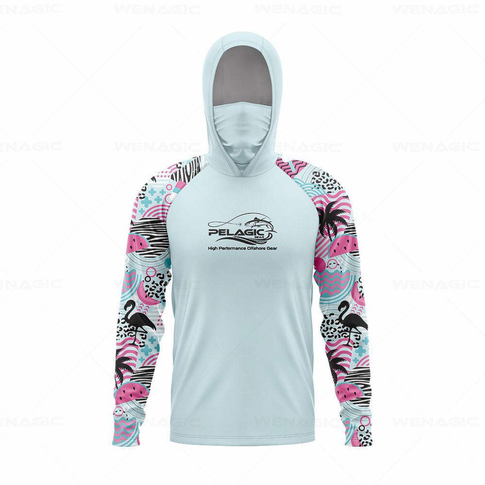 pelagic gear Men Hood Fishing  - Fishing Shirt Uv Protection ulasan dan harga