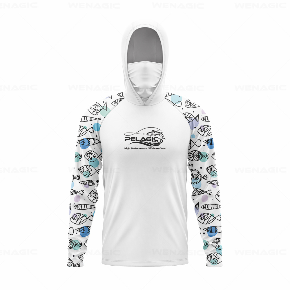 pelagic gear Men Hood Fishing  - Fishing Shirt Uv Protection ulasan dan harga
