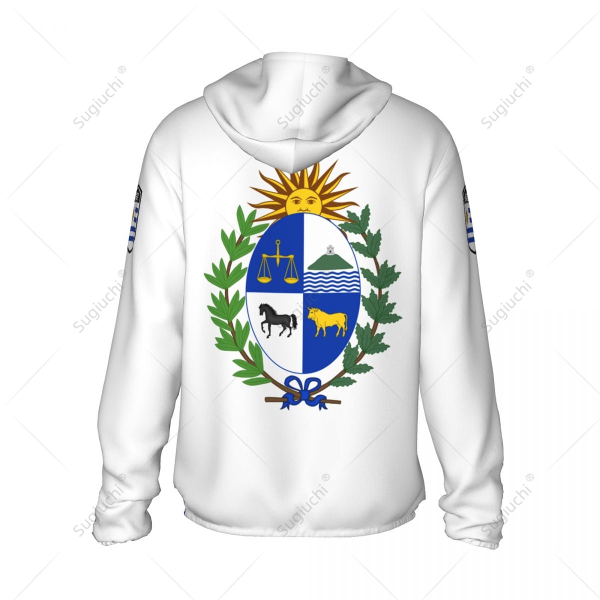 Uruguay Flag Sun Protection Ho - Fishing Hoodie ulasan dan harga