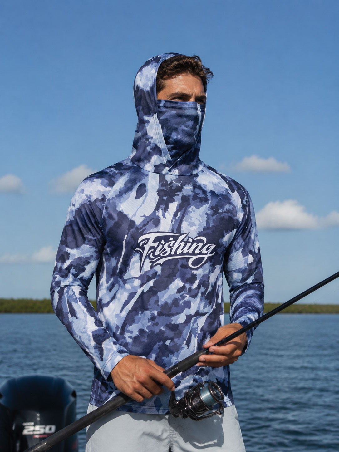 Fishing Shirt Hooded Men Fishi - Fishing Hoodie ulasan dan harga