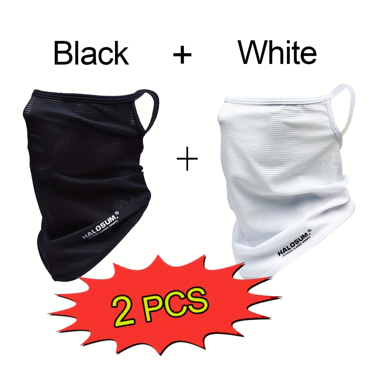 1/2Pcs Ice Silk Face Mask Brea - Fishing Mask Sun Protection ulasan dan harga