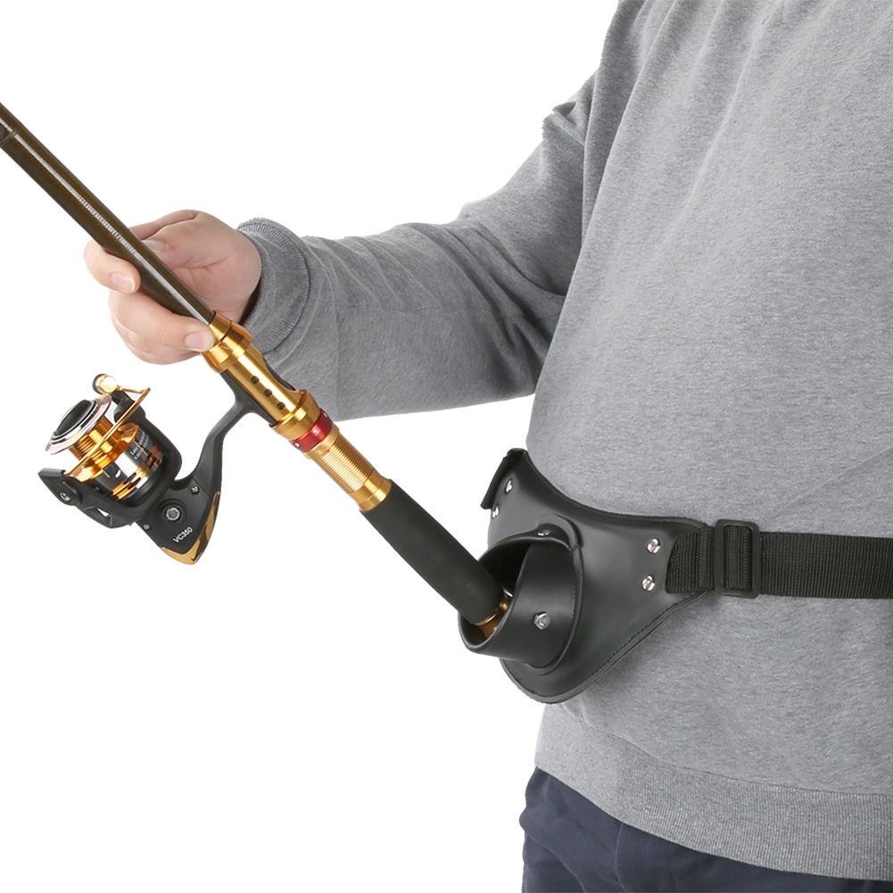 Black PU Leather Adjustable Ro - Fishing Belt ulasan dan harga